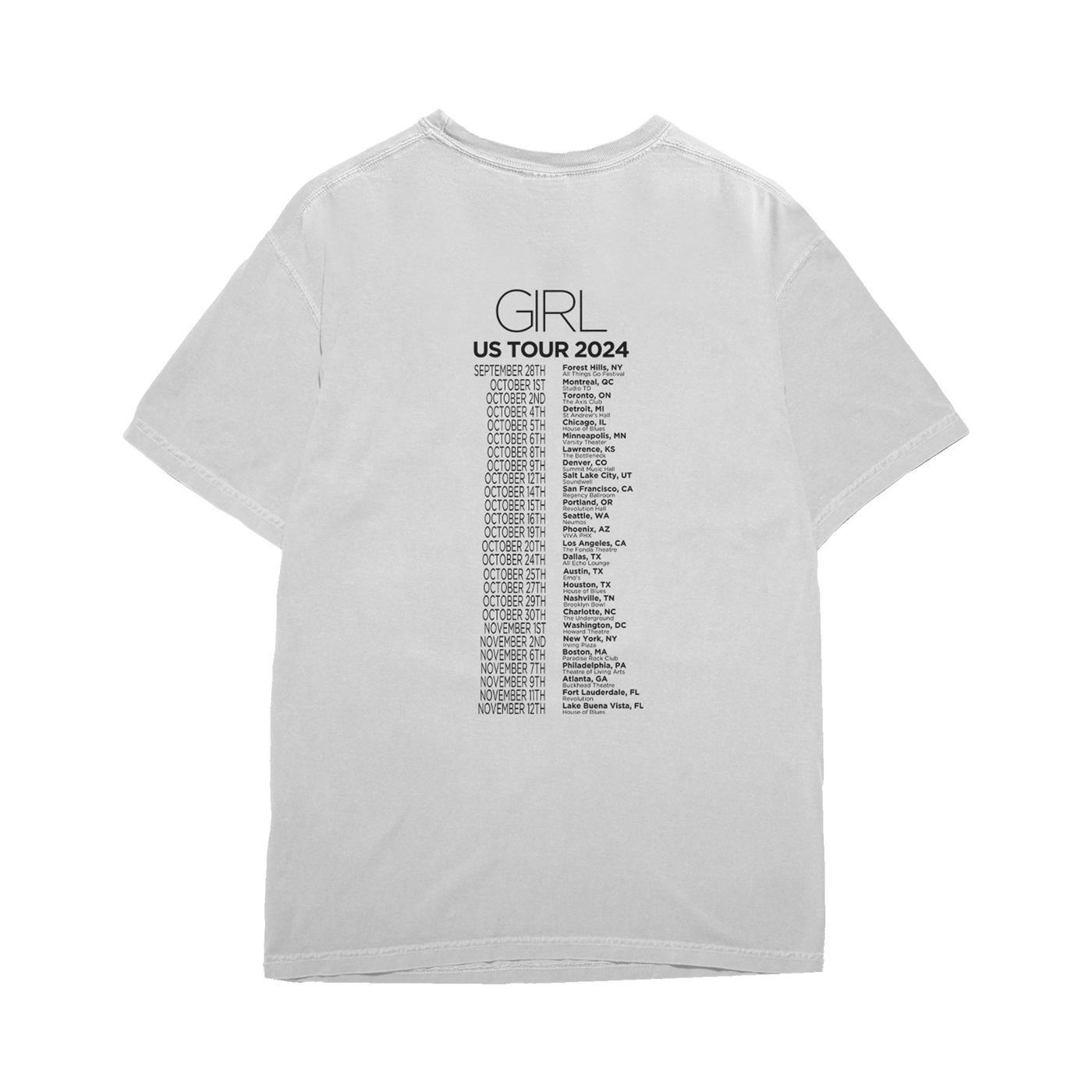 Girl 2024 Tour T-Shirt